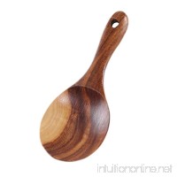 Linshing Creative Wooden Kitchen Serving Rice Scoop Spoon Paddle Household Kitchenware (rice scoop-2) - B07FCHZWB2